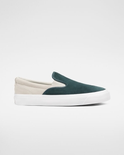 Converse One Star CC Pro Suede Férfi Slip On Bézs/Zöld/Fehér | RKNIUFL-HU